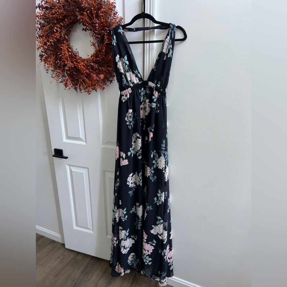 Show Me Your Mumu Luna Halter Dress Floral Large